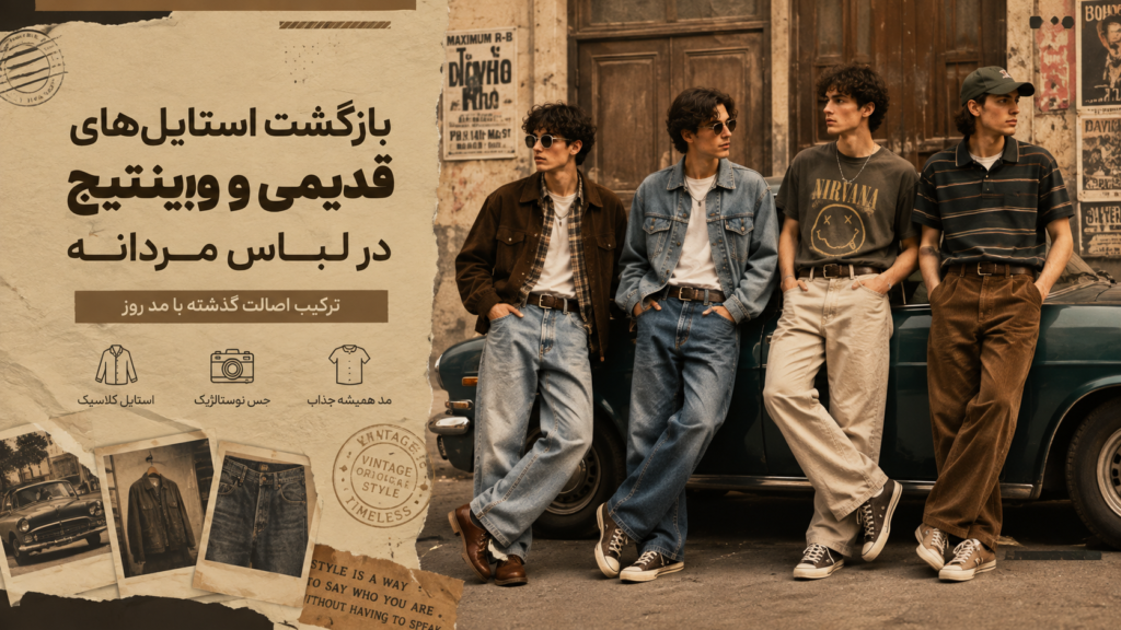 پوشاک ترند 2027 4 بازگشت استایل های قدیمی و وینتیج در لباس مردانه